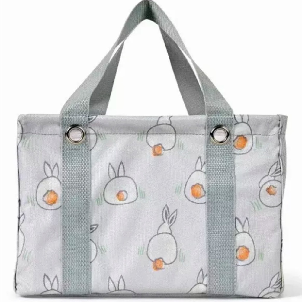Thirty one bags BunnyTails SQUARE Utility Tote NWT Great Easter Basket